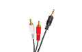 Skytronic CX400-2 Audiokabel 3.5 St. Klinke - 2x Cinch, 2.5m