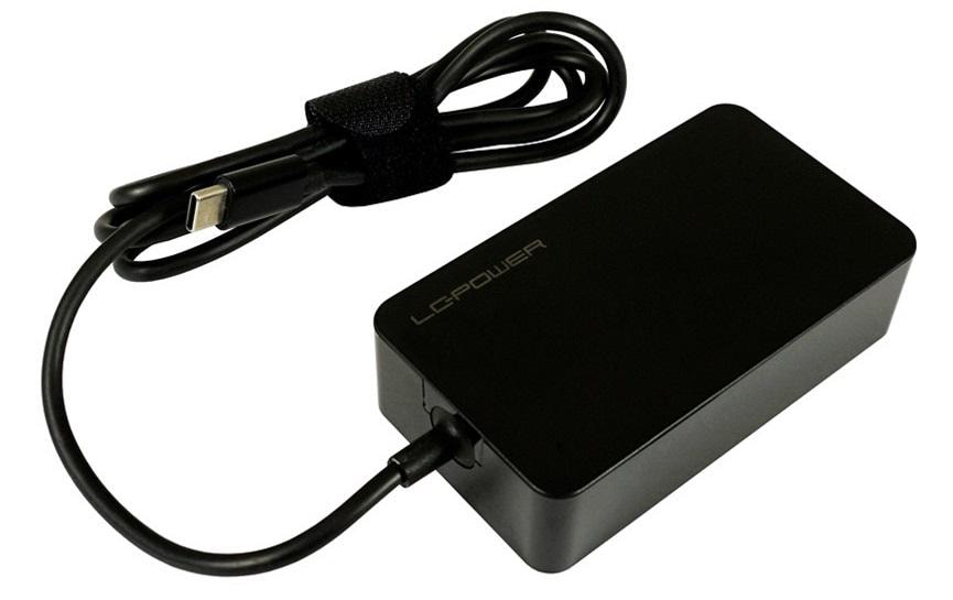 LC-Power AC Adapter universal, 45 Watt Kompatibel mit vielen USB-C-Modellen