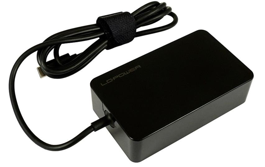 LC-Power AC Adapter universal, 65 Watt Kompatibel mit vielen USB-C-Modellen