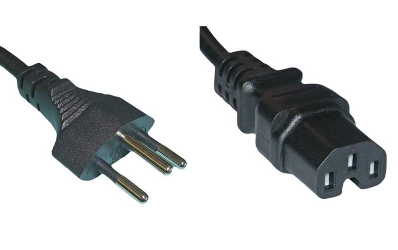 Apparatekabel C15/Typ12, 3m schwarz, H05RN-F 3G 1.0mm2
