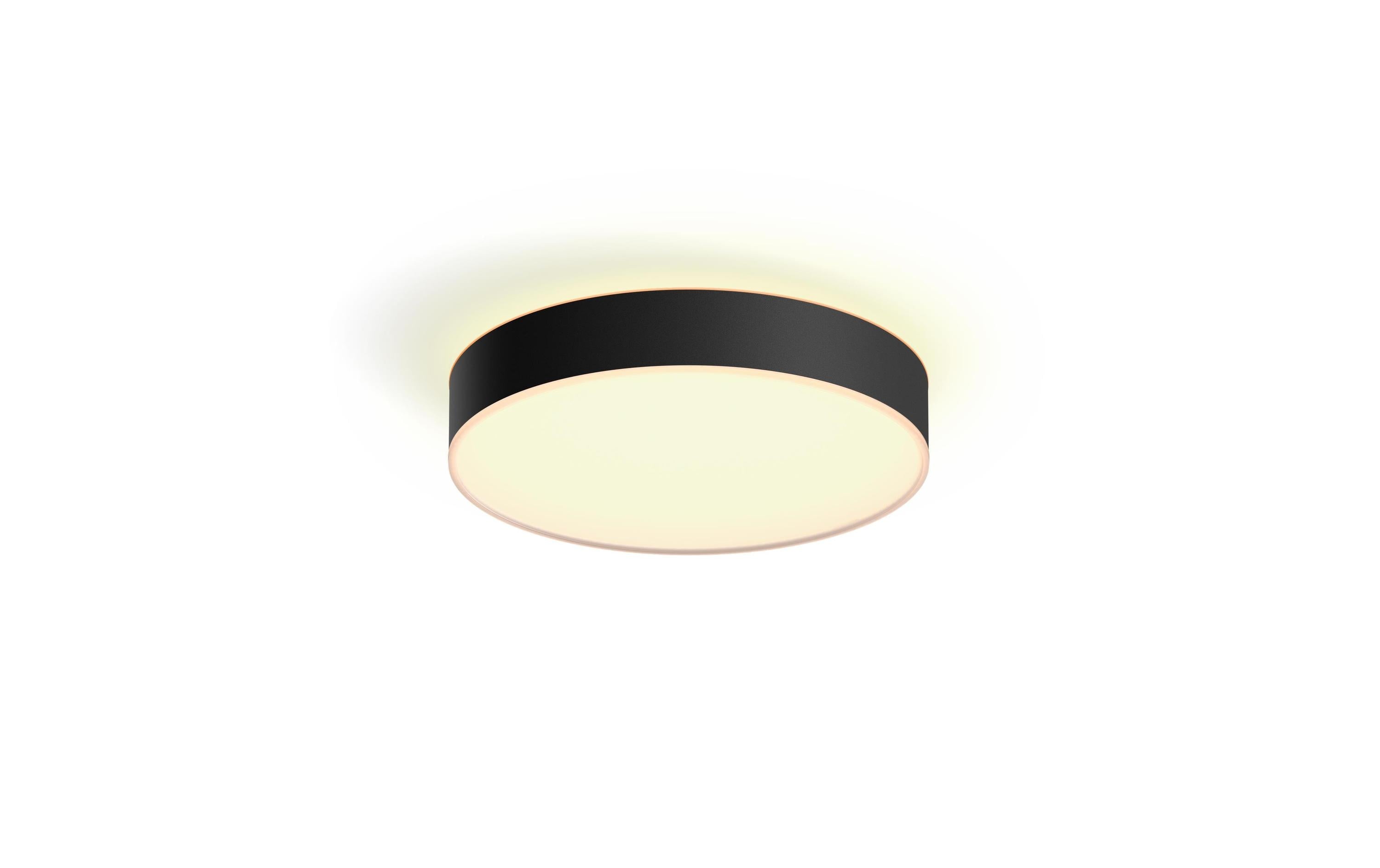 Philips Hue White Amb. Enrave Deckenleuchte M schwarz 2400lm inkl. Dimmschalter