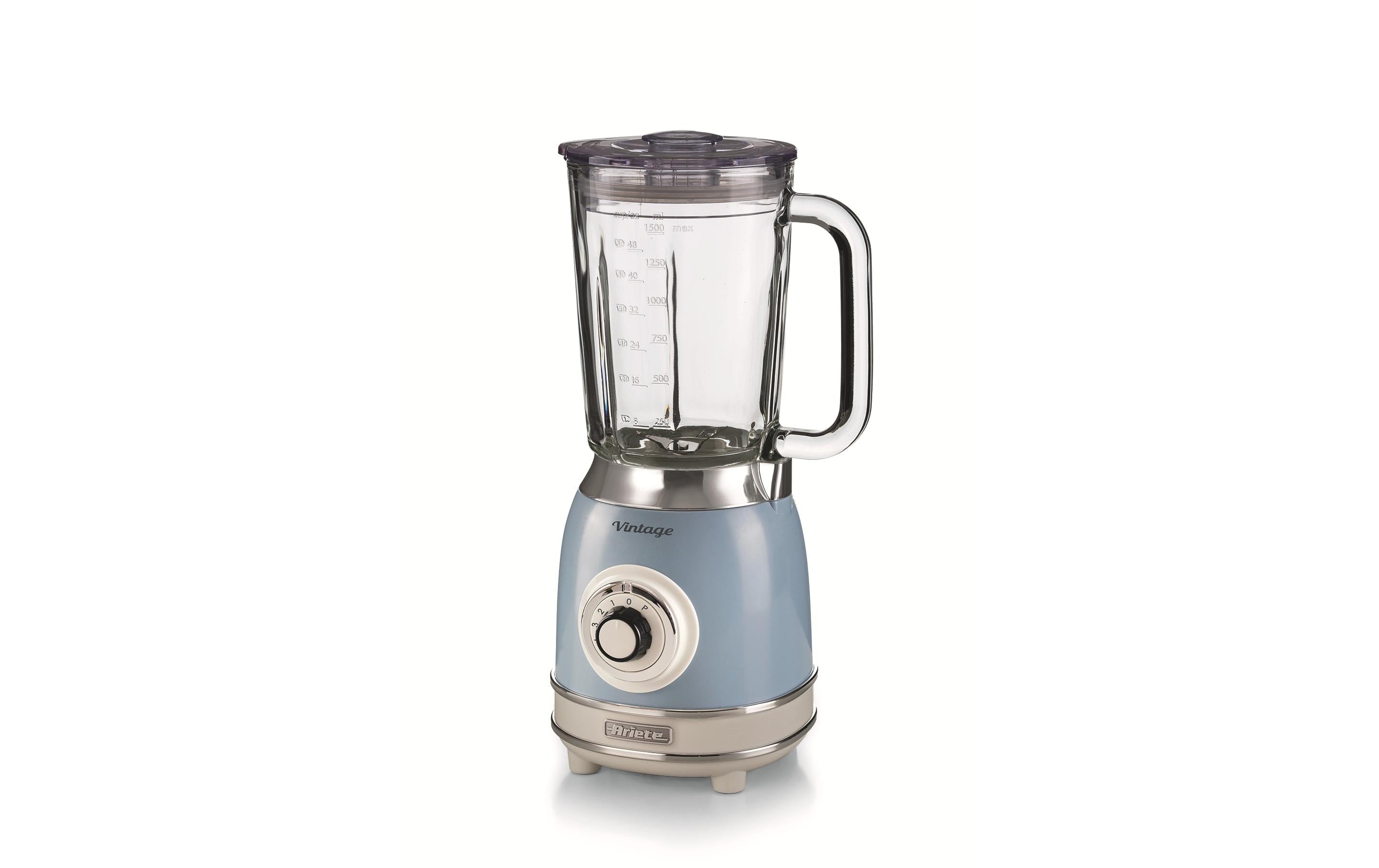 Ariete Standmixer Vintage Blau 1000W, 1.5L, 4 Klingen