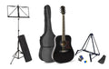 MAX SoloJam Kit Westerngitarrenset, schwarz