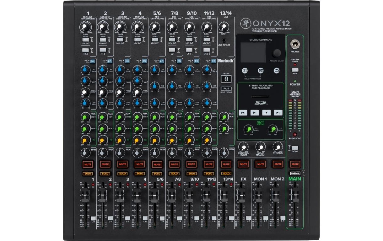 Mackie ONYX12 14-Kanal Mixer, 24Bit/96kHz Audio Interface
