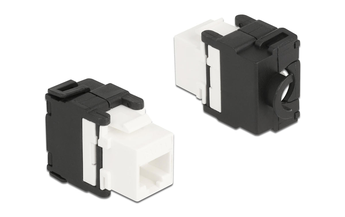 Delock Keystone Modul RJ45-LSA,Cat.6A 180Gr RJ45 Buc.zu LSA,werkzeugfrei,180 Grad