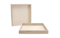 Creativ Company Holzrahmen zum Basteln 10 Stück, Aussen: 24.5 x 24.5 x 3 cm
