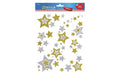 Avery Zweckform Fensterbild A4 Sterne gold/silber