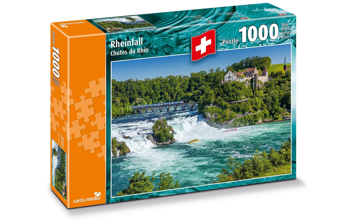 Rheinfall mit Schloss Laufen 1000 Teile