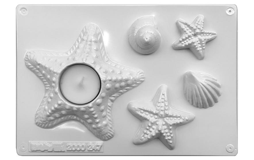 Hobbyfun Giessform aus Kunststoff Meeresbewohner