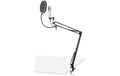 Vonyx CMS320T USB-Mikrofon, Tischarm, Popfilter, silber