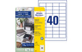 Avery Zweckform Etiketten 48.5x25.4mm weiss InkjetLaserCopy 10 Bl.