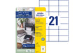 Avery Zweckform Etiketten 70x42,3mm weiss InkjetLaserCopy
