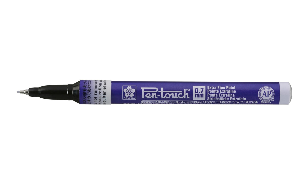 Sakura Lackmarker Pen-Touch Extrafein 0.7mm Wasserfest, Lichtbeständig, UV Blau