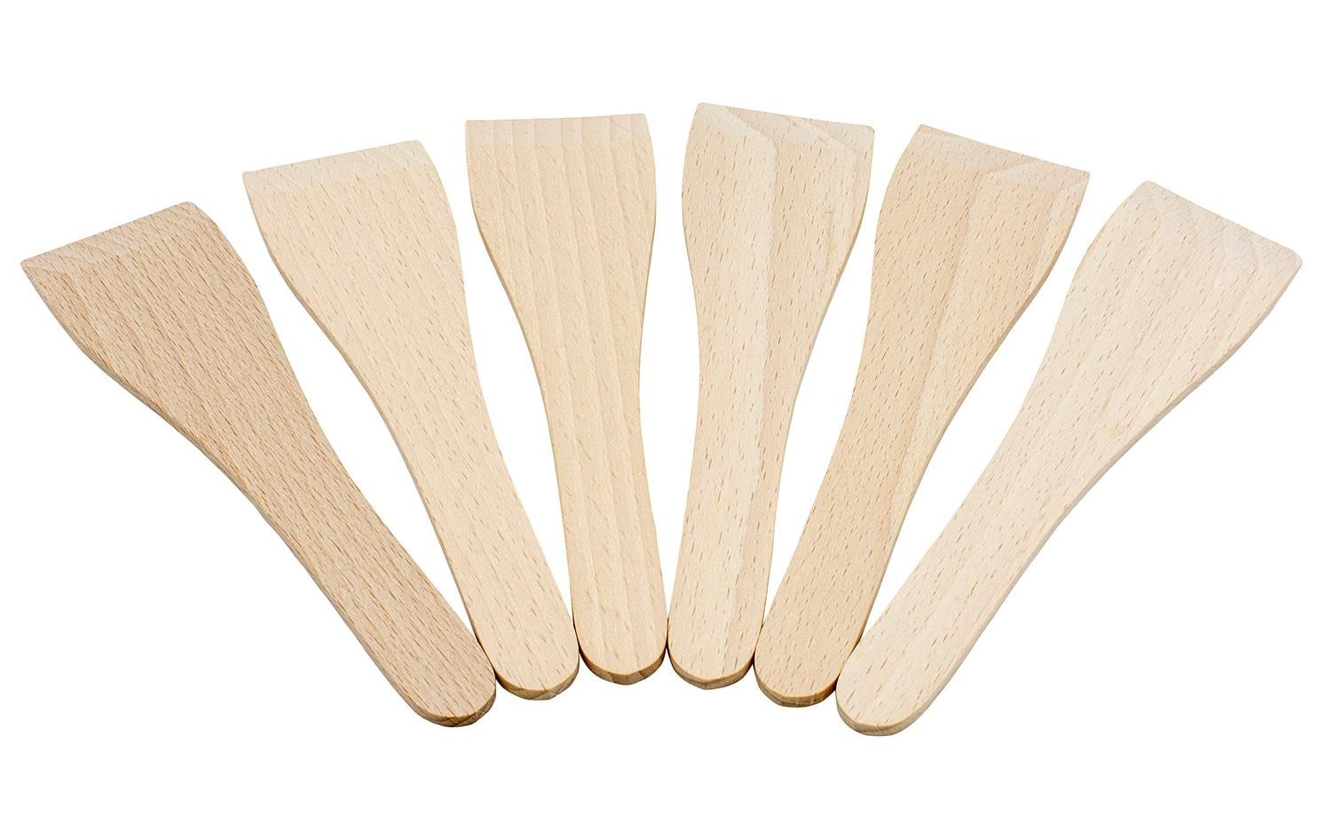 Kadastar Raclettespachtel 6er Set Holz: Buche FSC, Deutschland