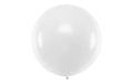 Partydeco Ballon Gross Rund Pastell weiss, 1 m