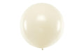 Partydeco Ballon Gross Rund Metallic pearl, 1 m
