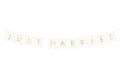 Partydeco Girlande Just Married weiss/gold, 15 x 155 cm