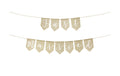 Partydeco Girlande just married Jute braun/weiss