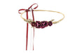 Partydeco Blumenkranz weinrot, 18 cm
