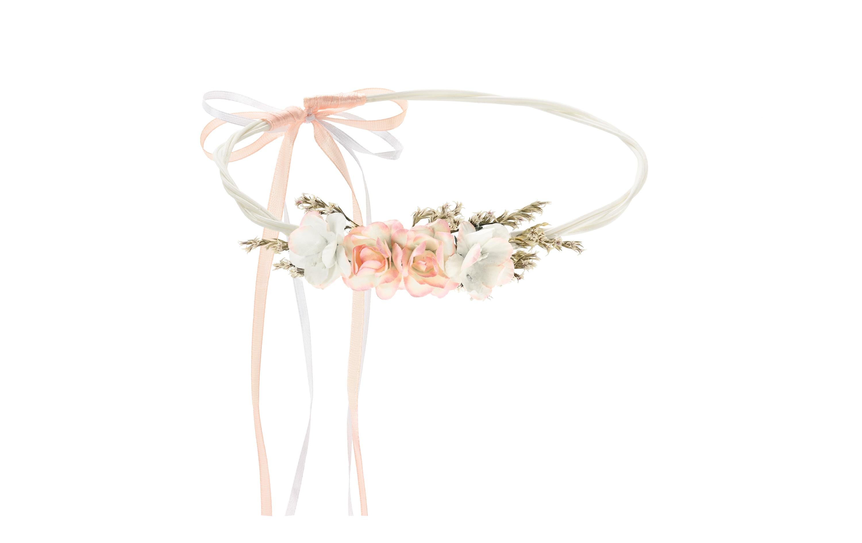 Partydeco Blumenkranz peach, 18 cm