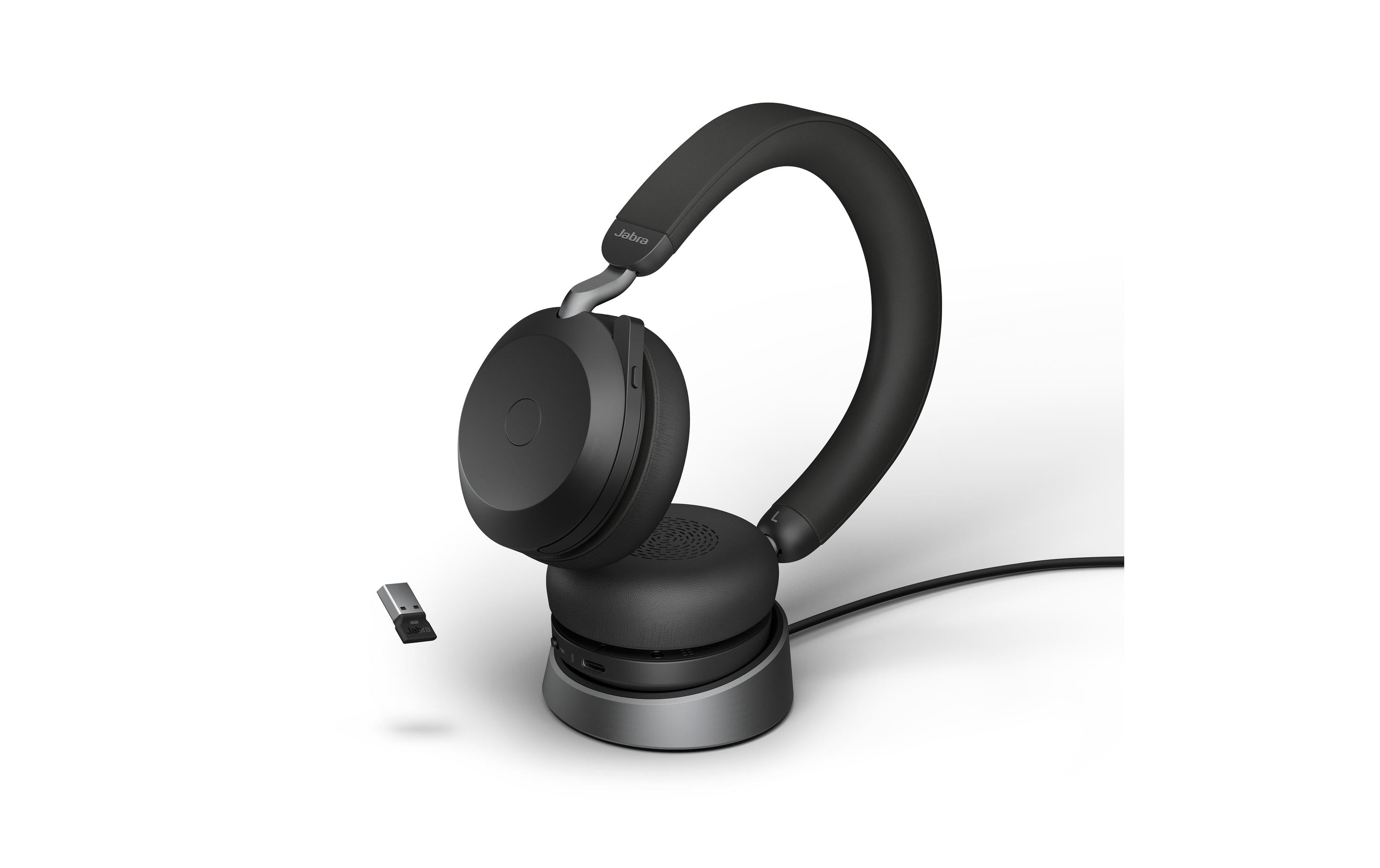 Jabra Evolve2 75 Duo UC Schwarz BT380, USB-A, Stand