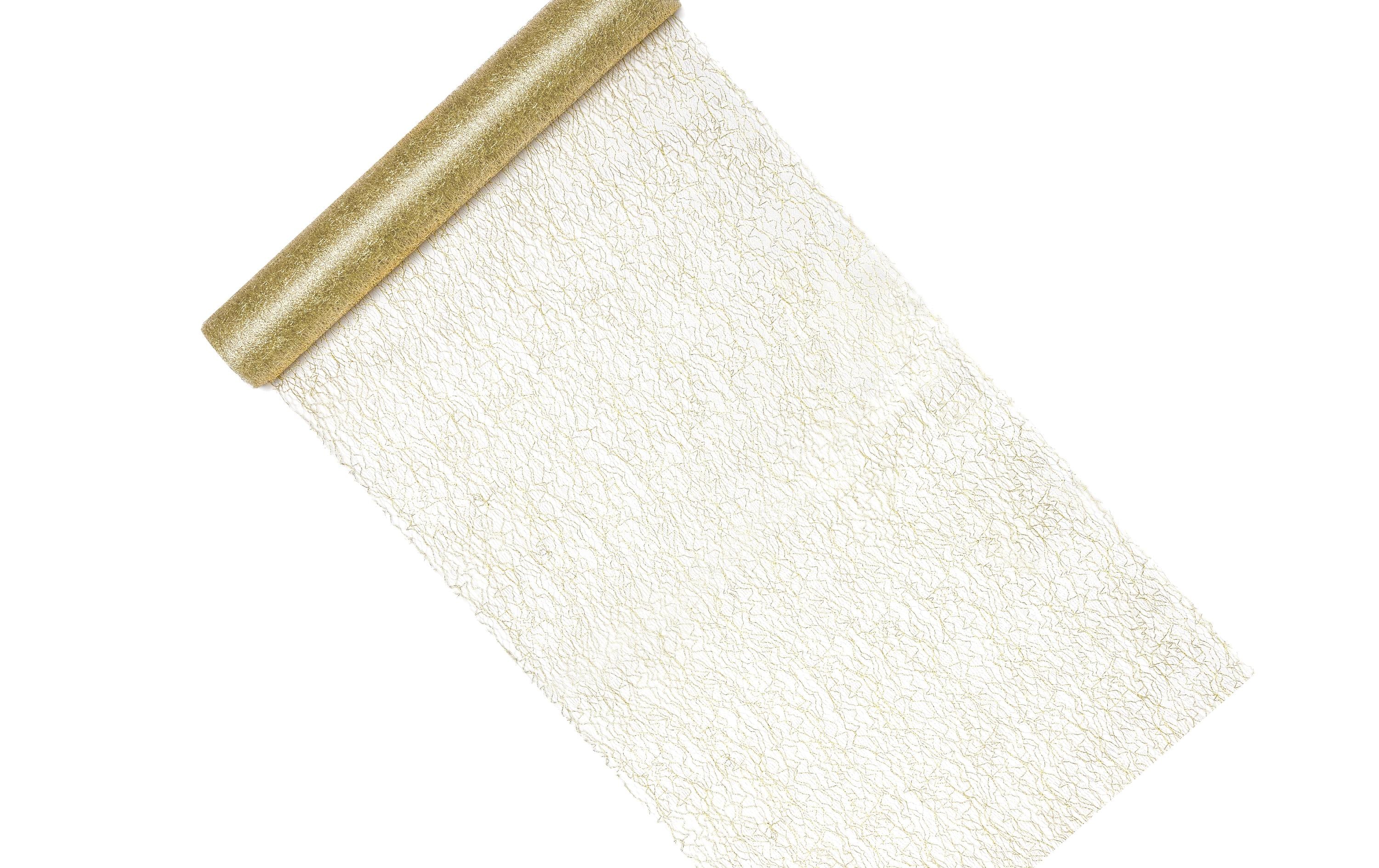 Partydeco Stoffdekoration gold, 36 x 900 cm, 1 Stück