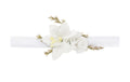 Partydeco Blumenarmband weiss