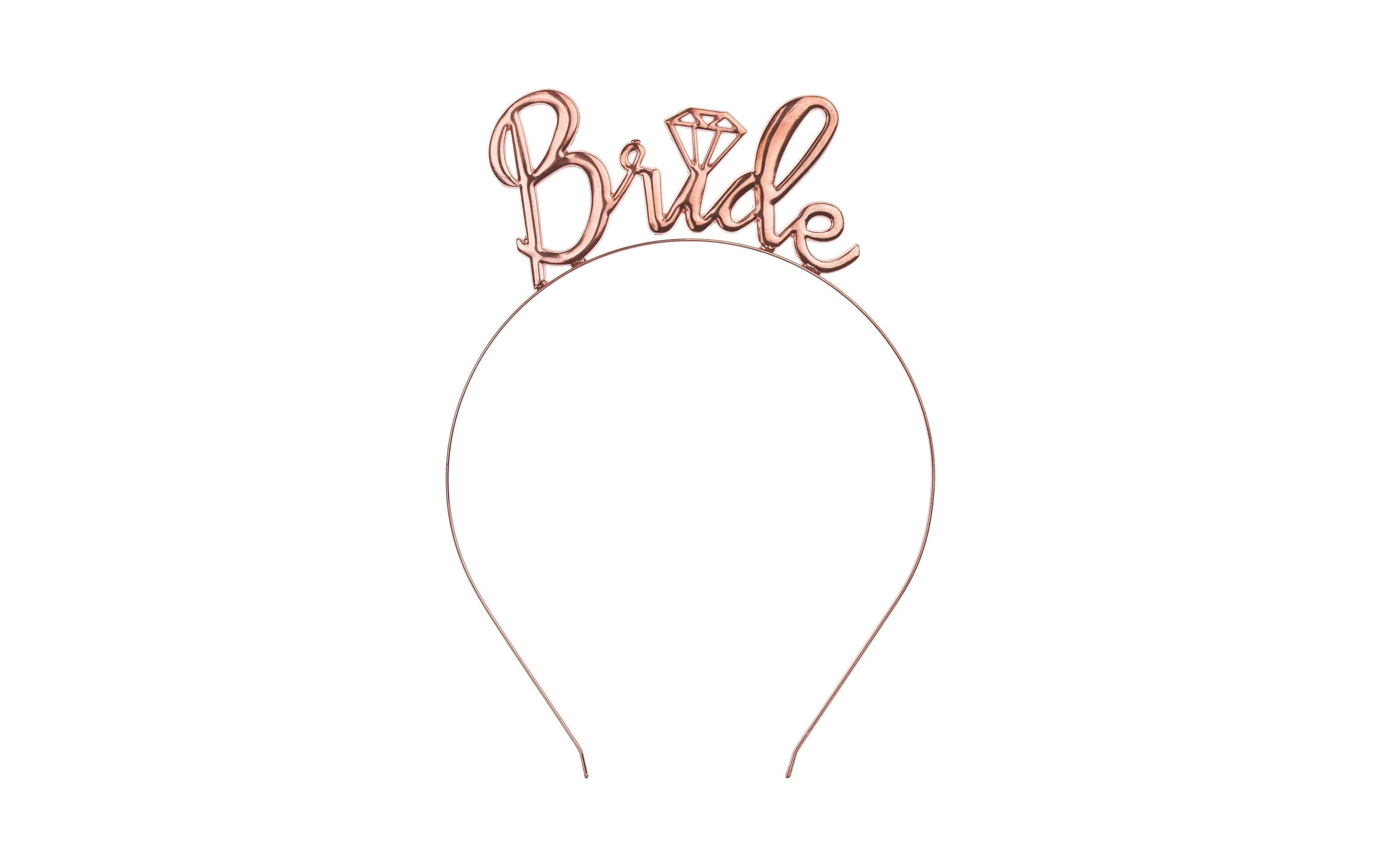 Partydeco Haarreif Bride rosegold