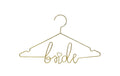 Partydeco Kleiderbügel Bride gold, 45 x 27 cm