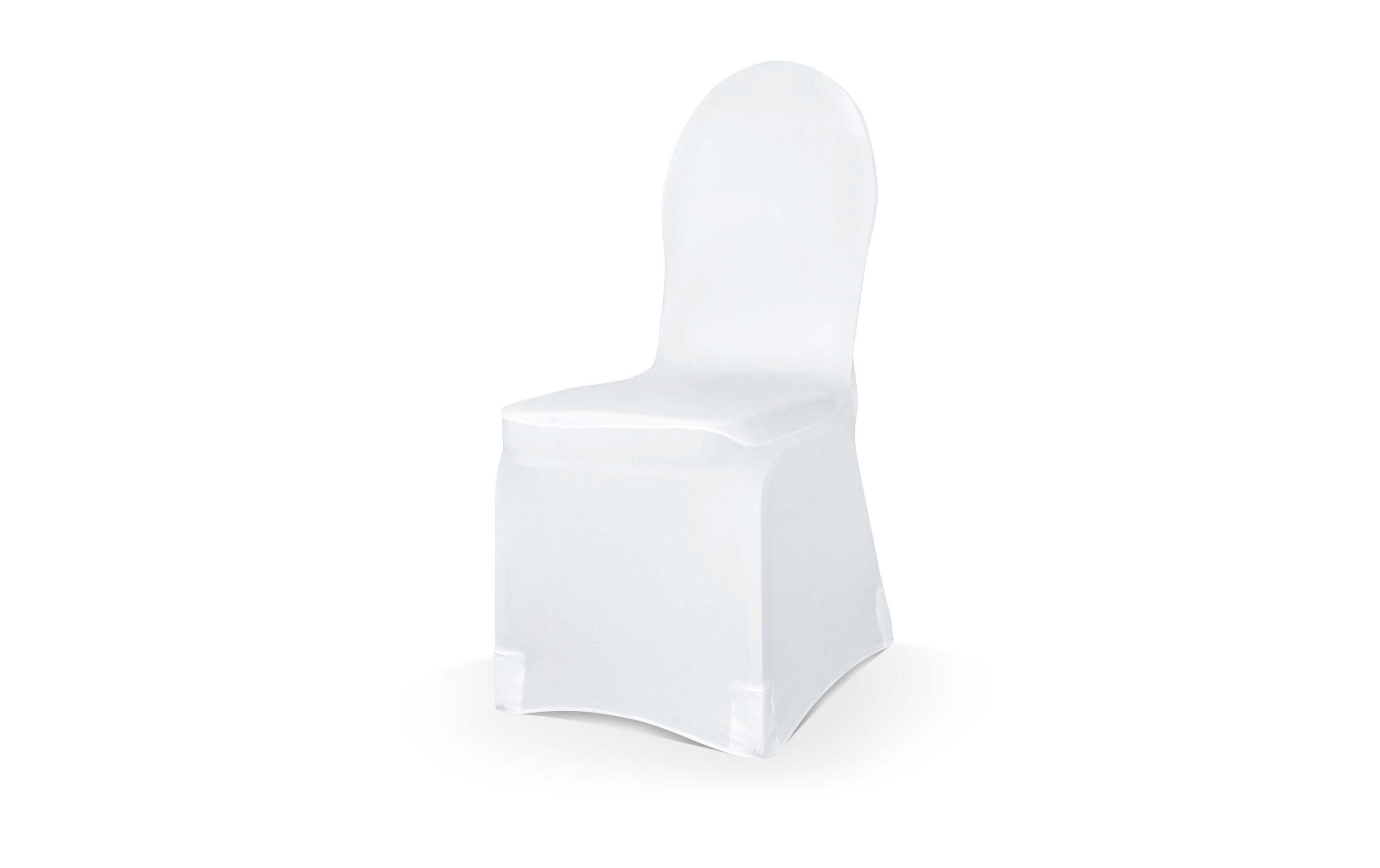 Partydeco Stuhlhusse weiss, elastisch, onsize, 200g, 1 Stück