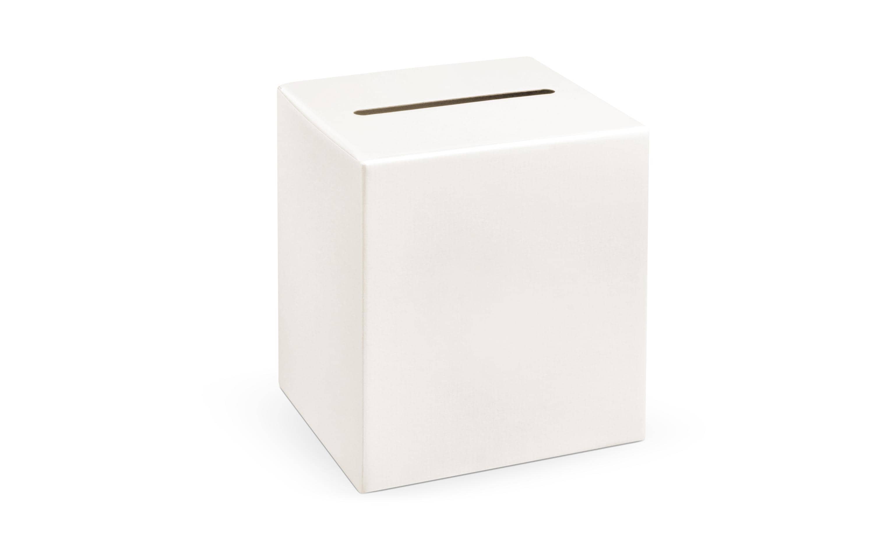 Partydeco Kartenbox uni weiss, 24 x 24 x 24 cm, 1 Stück