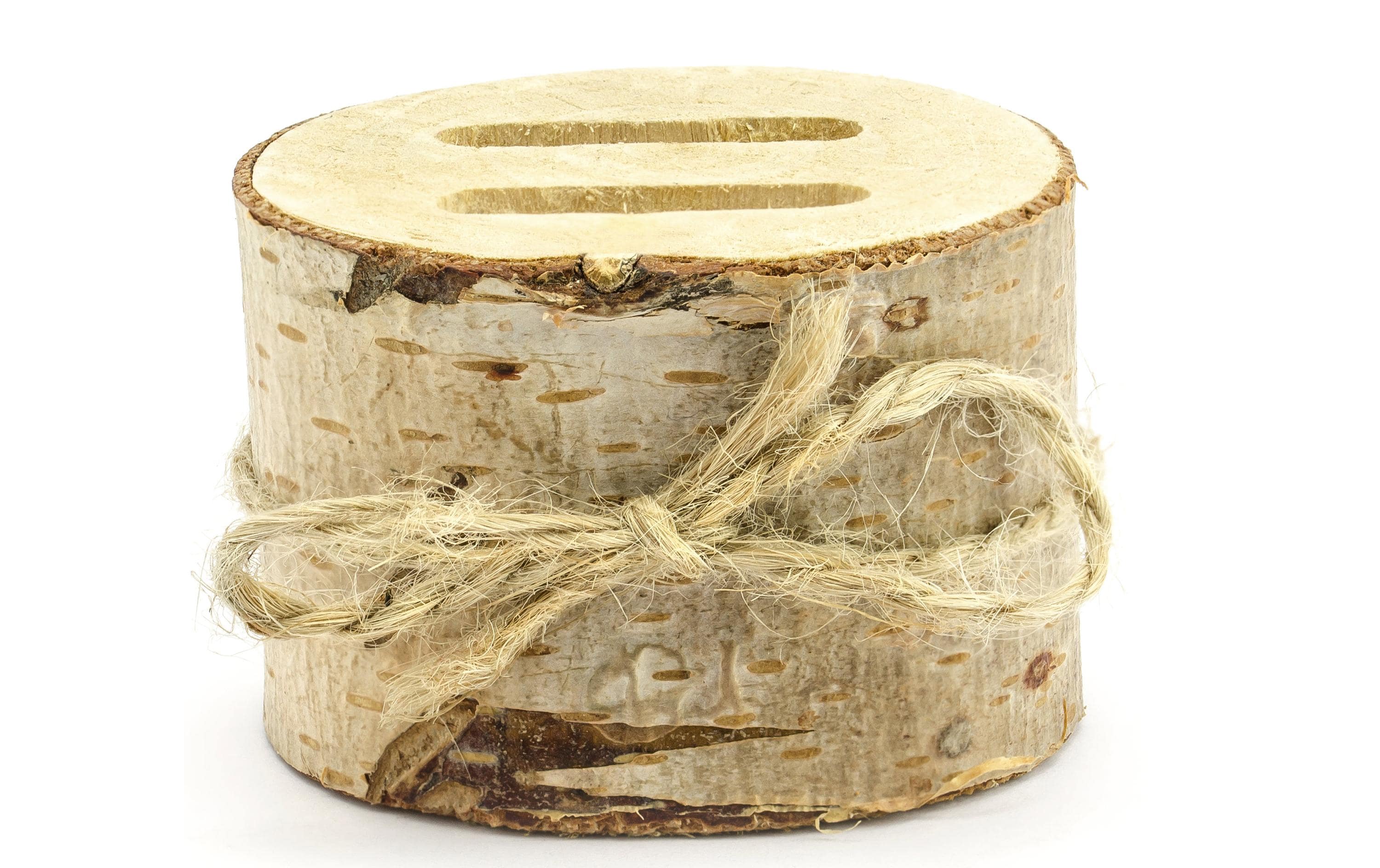 Partydeco Ringkissen Holz braun, 4 x 6 cm, 1 Stück