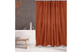 MSV Duschvorhang Uni, Terracotta Polyester, 180 x 200 cm, 30 °C waschbar