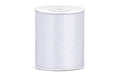 Partydeco Band Satin weiss, 10 cm  x 25 m