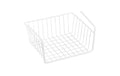 MSV Aufbewahrungskorb beim Regal einhängen Weiss, Metall, 30x25.5x14 cm