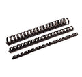 Fellowes Binderücken 25mm, schwarz, 50 Stk. Blattkapazität 181-200 Blatt