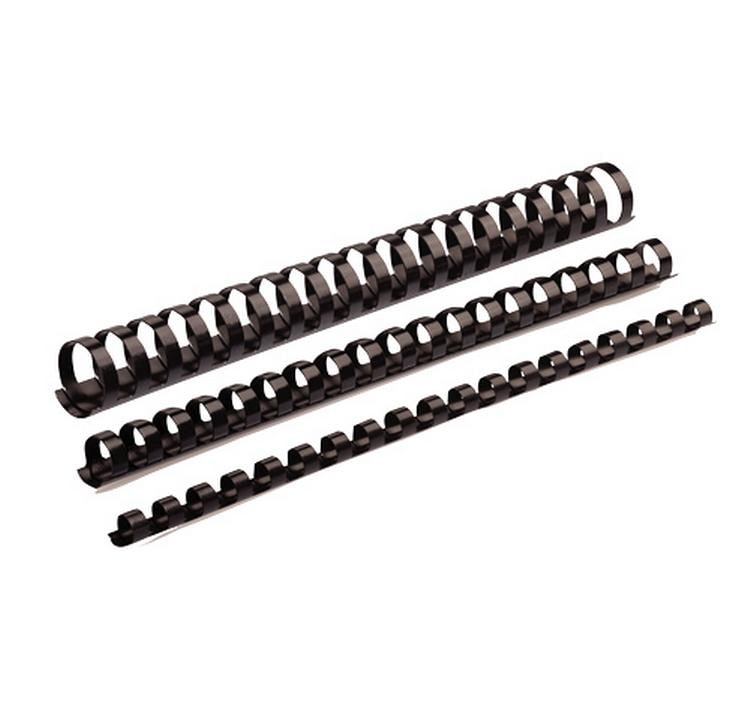 Fellowes Binderücken 25mm, schwarz, 50 Stk. Blattkapazität 181-200 Blatt