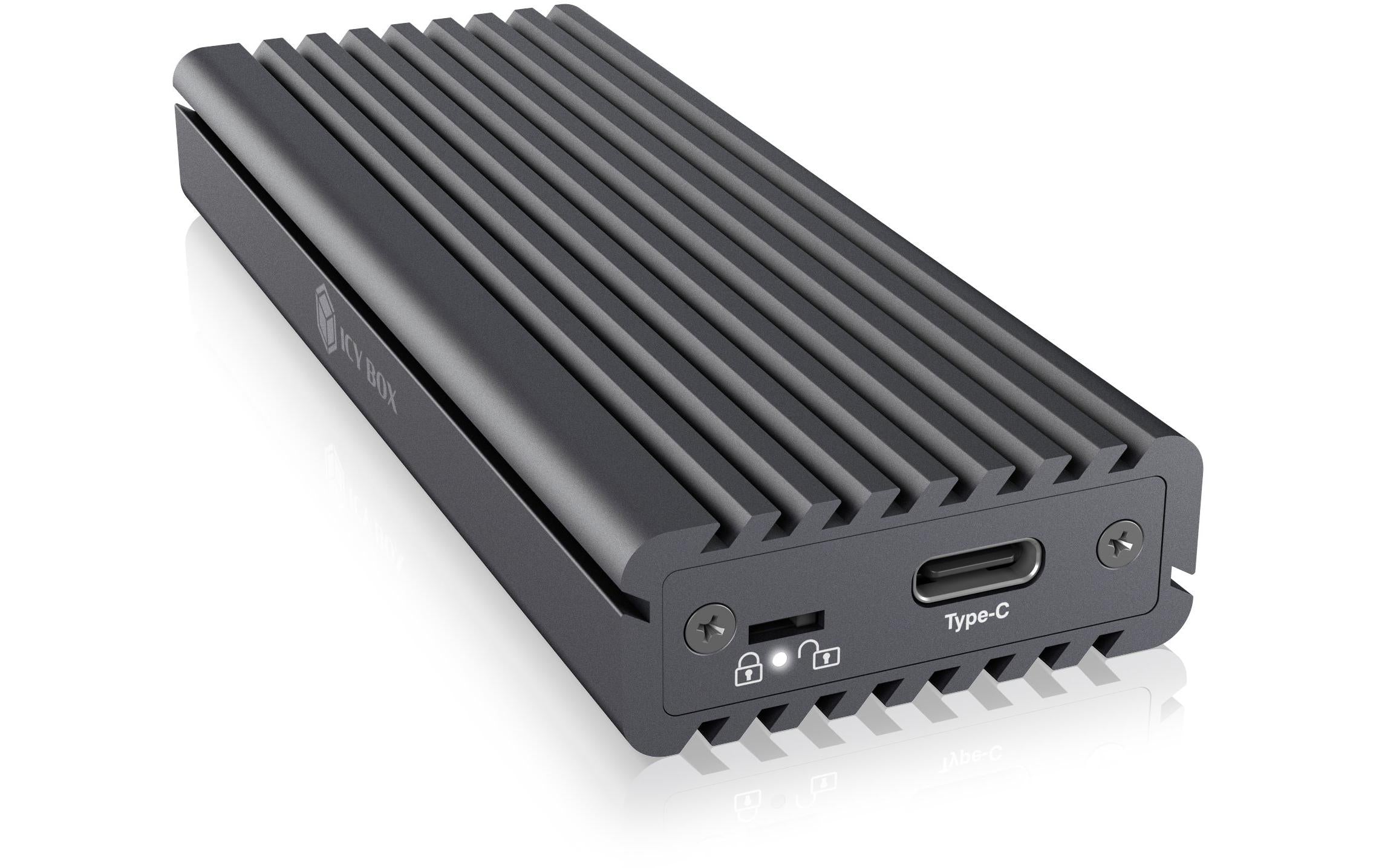ICY BOX ext. M.2 NVMe Gehäuse IB-1817MC-C31 Grau, USB 3.1 Type-C, M.2 NVMe SSD
