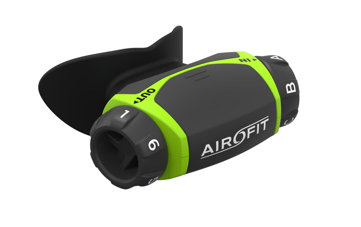 AIROFIT Atemtrainer Active schwarz/lime, Atemtraining