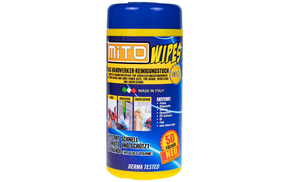 MITO Wipes Reinigungstücher Dose à 50 Stück, 22 x 15 cm