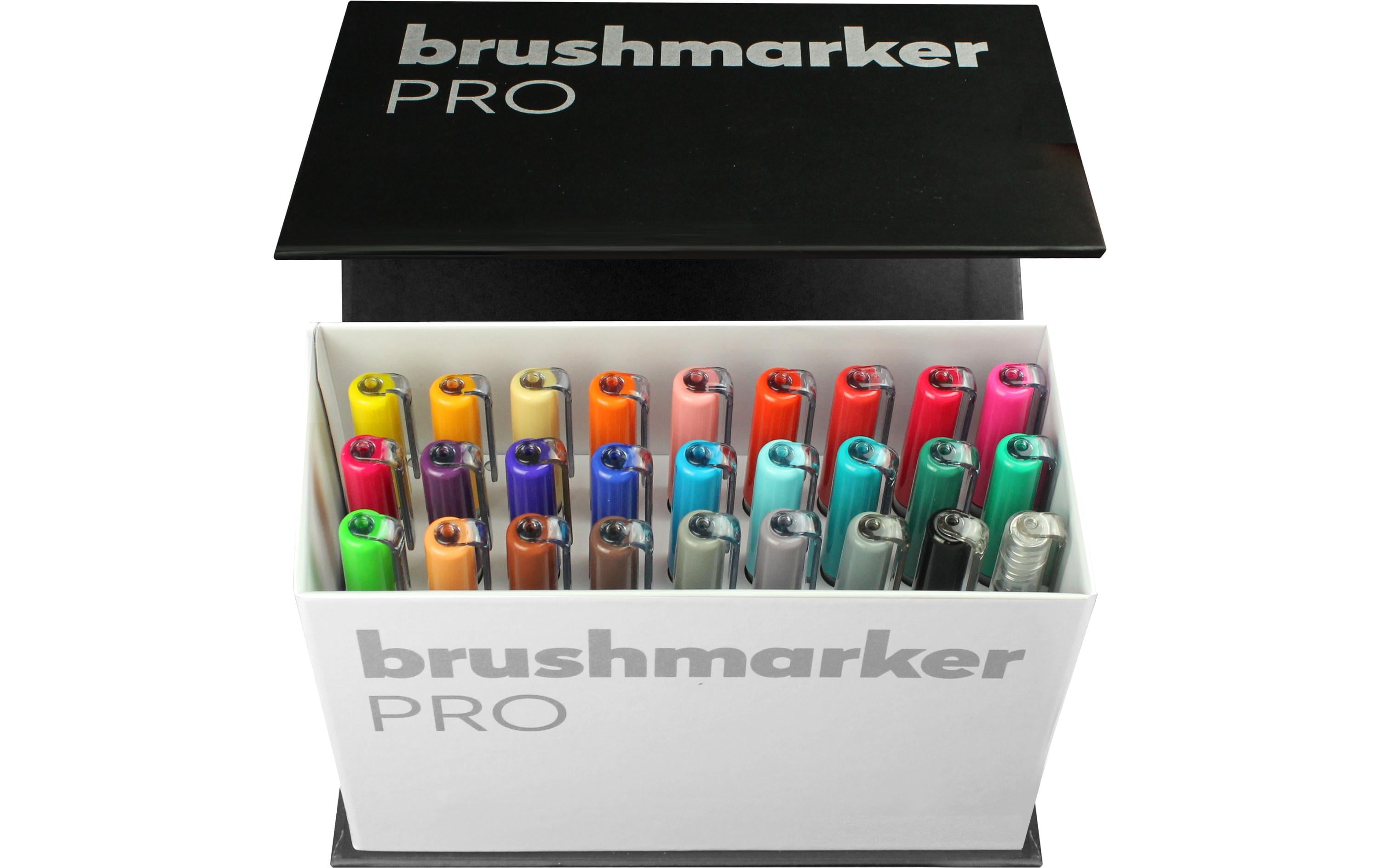 Karin Fasermaler Brushpen PRO 27C9 Mini Box, 26 Farben + 1 Blender