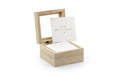 Partydeco Gästebuch Hochzeitsbox, Karten braun, 9.5 x 8.5 x 6 cm