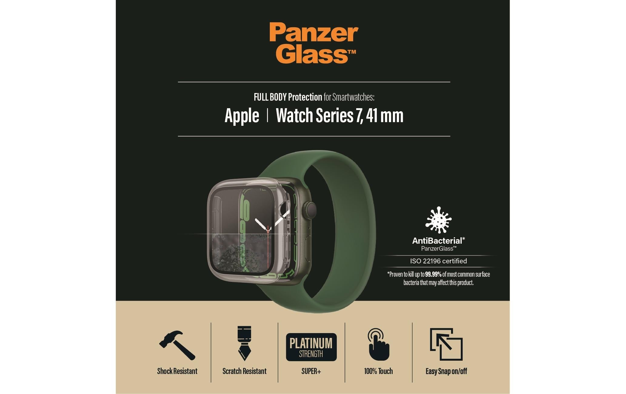 PanzerGlass Full Body (Std), Transparent Apple Watch 7/8 (41mm)