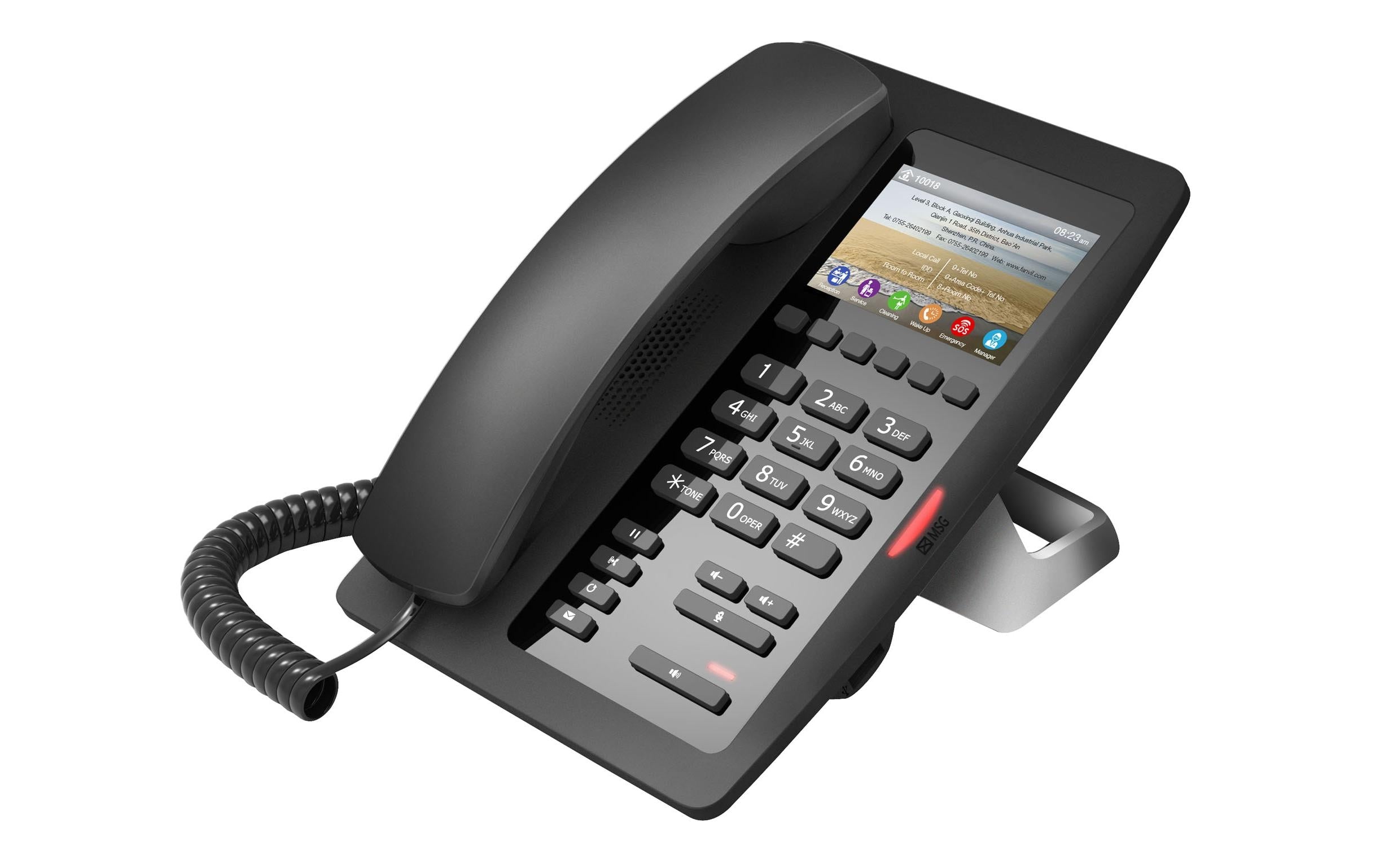 Fanvil H5W Schwarz WiFi-Hotel Tischtelefon