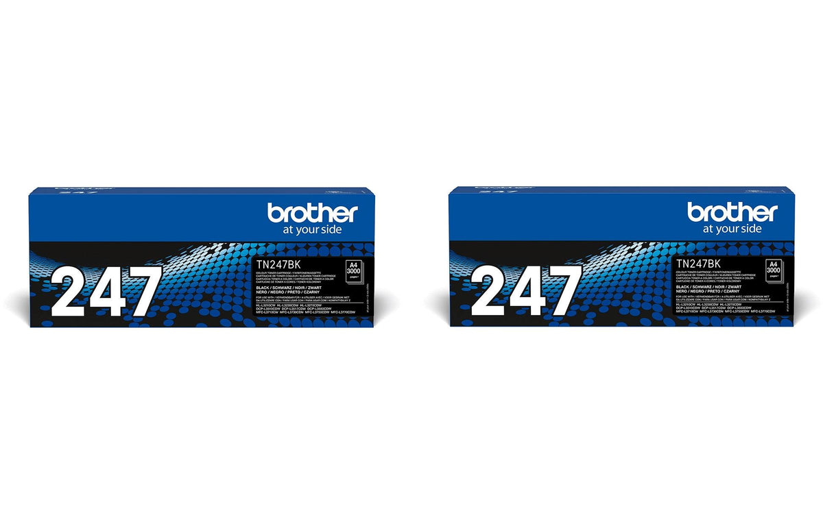 Toner Brother TN-247BK TWIN Pack Schwarz High Yield Doppelpack
