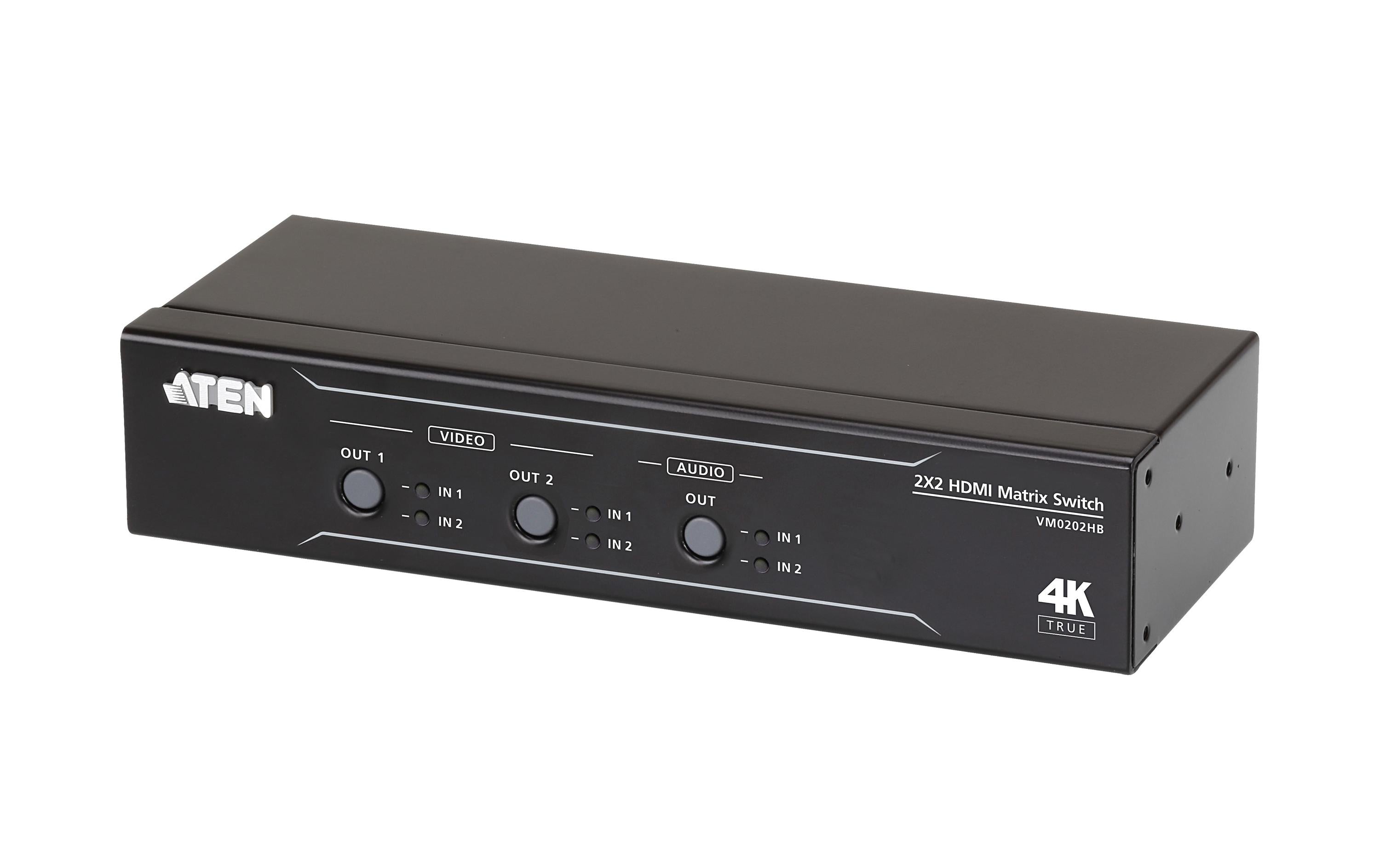 Aten VM0202HB-AT-G: HDMI Matrix Switch 2 x 2 True 4K HDMI Matrix Switch