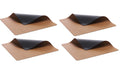 Bitz Tischset doppelseitig 4er Set 4er Set, schwarz/braun, 46x33 cm, PVC