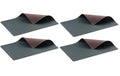 Bitz Tischset doppelseitig 4er Set 4er Set, dunkelgrün/braun, 46x33 cm, PVC