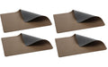 Bitz Tischset doppelseitig 4er Set 4er Set, holz/titanium, 46x33 cm, PVC