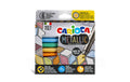 Carioca Fasermaler Metallic E-6 Maxi-Spitze (Ø 6mm), Etui mit 6 Farben